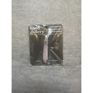 Bead Gallery - Rose Quartz Stone Drop Pendant NEW Semi Precious Stone